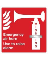 EMERGENCY AIR HORN BACKBOARD