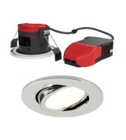 PRISM PRO LED FIRE RATED CCT GIMBAL CHROME