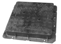 MANHOLE COVER 600mm X 600mm X 100mm 40T DUCT IRON D400