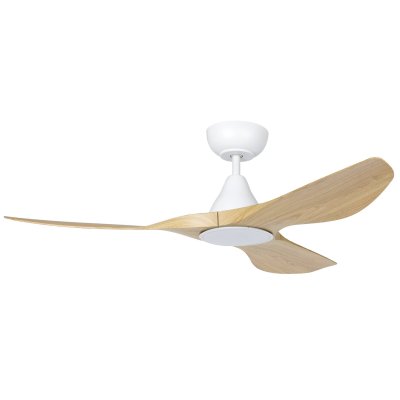 Eglo Surf 48" DC with LED Light White and Oak Ceiling Fan