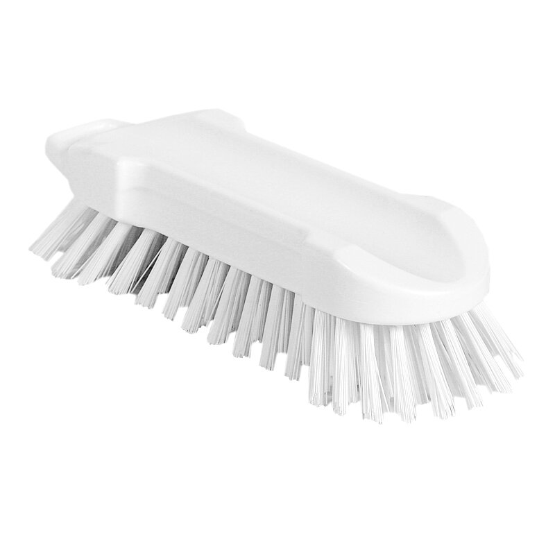 Hand scrub resin set, stiff PBT bristle, 210mm, white Klipspringer