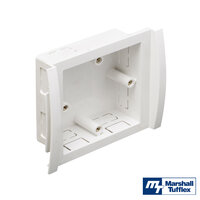 MT Odyssey 1 Gang Standard Accessory Box White Depth = 30mm