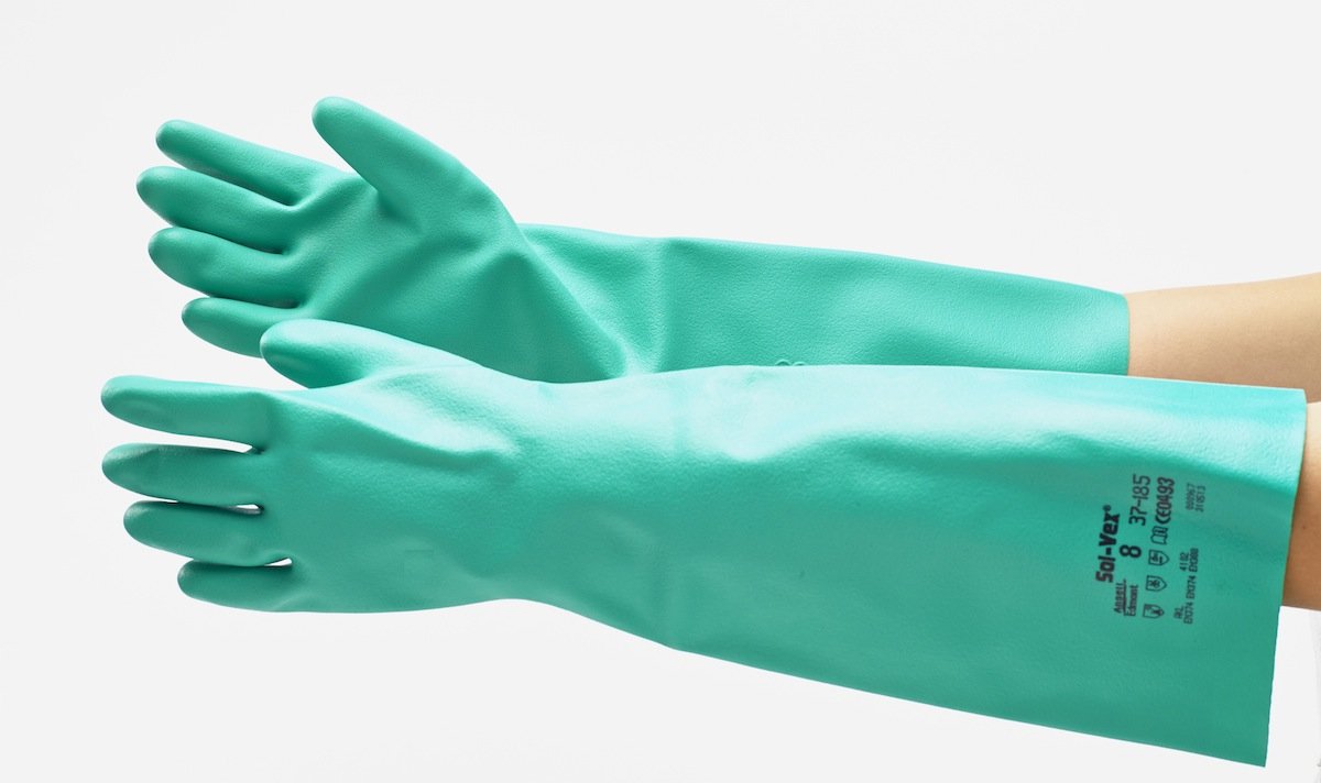 AlphaTec Solvex 37-185 Advanced Nitrile Gloves Green
