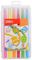 Deli Soft Drawing Felt Pens (12)