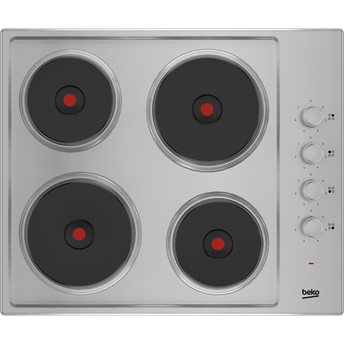 Beko HIBE64101X 60cm Solid Plate Hob Stainless Steel