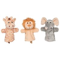 Goki Wild Animal Hand Puppet. Set of 6.