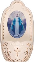 Porcelain Font/5 1/4 inch - Miraculous   (30194)