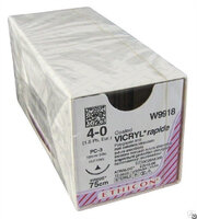 Johnson & Johnson 4/0 Vicryl Rapide Sutures - 75cm x 12  16mm, 3/8 Circle, CC - DMI Dental Supplies Ireland - Next Day Delivery
