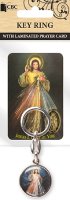 Key Ring/Prayer Card Set/Divine Mercy   (74443)