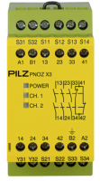 PNOZ X3 110VAC 24VDC 3n/o 1n/c 1so