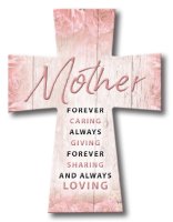 Resin Standing Cross/Mother (12928)