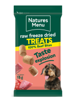 Natures Menu Freeze Dried Raw Treats Beef 20x15g