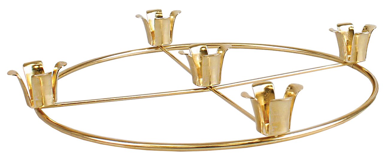 Metal 10 Inch Advent Candle Holder  (88628)
