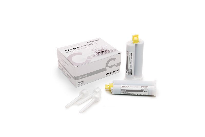 Coltene Affinis Precious - 2 x 50ml Light Body / Silver Material - DMI Dental Supplies Ireland - Next Day Delivery