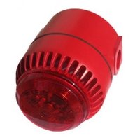 Combi Sounder / Beacon Deep Base Red IP65