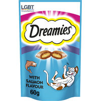Dreamies Cat Treats - Salmon 60g x 8