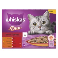 Whiskas Pouch 1 Plus Cat Duo Meaty Combos in Jelly 4x12x85g