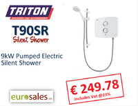 TRITON T90SR 9KW WHITE PUMPED ELECTRIC  SILENT SHOWER