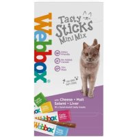 Webbox Tasty Sticks Cat Treats Mini Mix - Assorted 16pk x 10