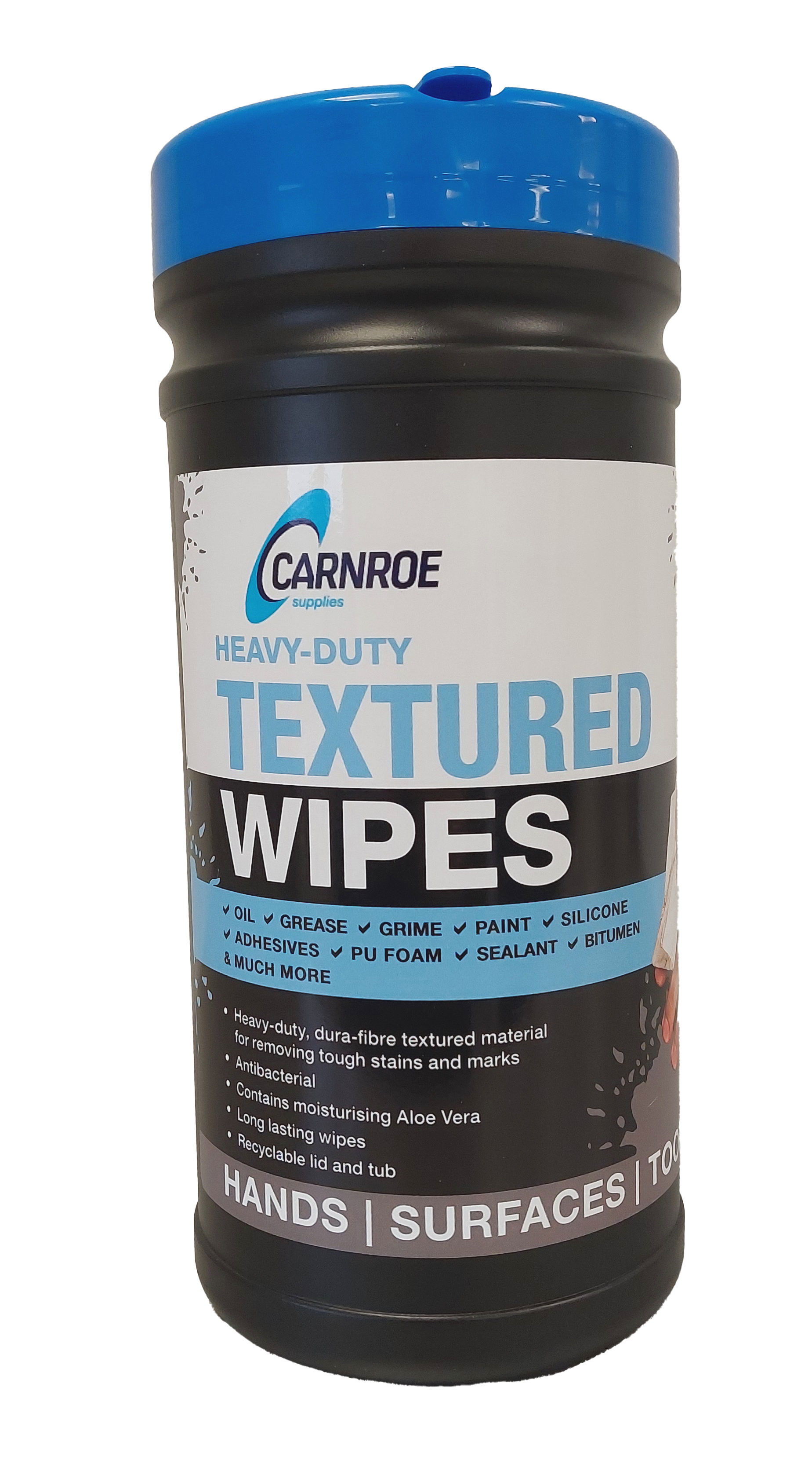CARNROE WIPES TUB OF 100