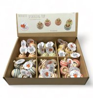 Wooden Spinning Tops - CDU of 36