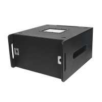 elumen8 6U Wooden Rack Sleeve - Includes Removable Lids, Rackmount Screws and Tour Label