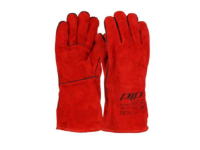 [193] Red Welders Gauntlet Extended Cuff Glove 16"