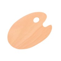 Meeden Wooden Oval Paint Pallet