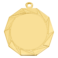 70mm Economy Polygon Medallion (Gold)
