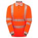 PULSAR&reg; LIFE Men's Hi-Vis Long Sleeve Orange Polo Shirt