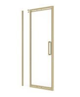 ASPECT INFOLD & INLINE 1200MM SHOWER DOOR BRUSHED GOLD