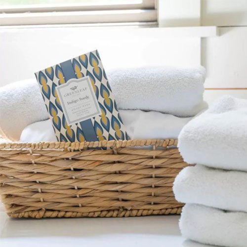 Greenleaf Scented Sachet Indigo Suede 2