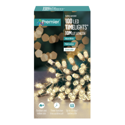 100 LED TimeLights - Warm White