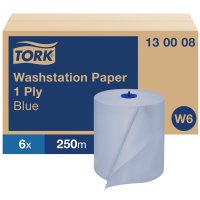 Tork Washstation Paper 1 ply - Blue 19.5cm x 250m