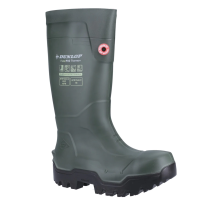Dunlop FieldPro Thermo+ Safety Wellington, Green