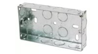 Double Metal Box 25mm 2 Gang