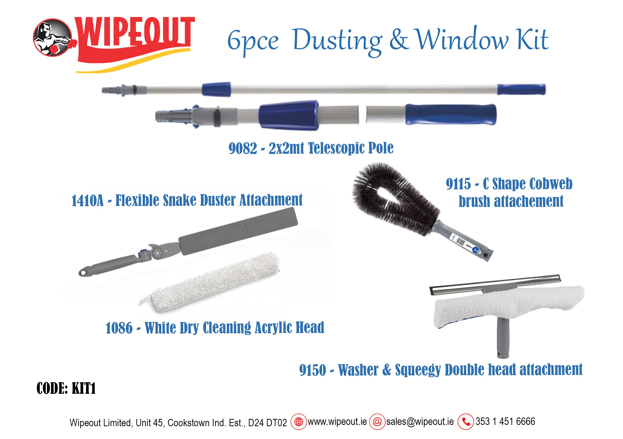 KIT1 - 6Pce Dusting & Window Kit 