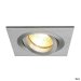 NEW TRIA I RECESSED CEILING LIGHT, BRUSHED CHROME, GU10