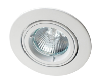 ZAK GU10 mains voltage DCast AL downlight,max50W,IP20,82mm,Brushed chrome,dim,directional(R208SC-13)