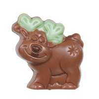 Milk chocolate decorated reindeer with hazelnut filling 13g - 1.8kg