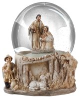 Resin Nativity/Waterball/Holy Family 5 inch   (89281)