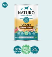Naturo Adult Dog Can Chicken in Herb Gravy 390g x 12