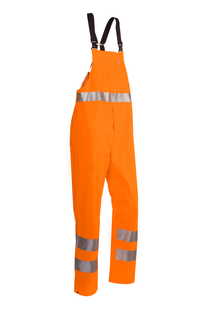 AMBERG HI-VIS WATERPROOF RAIN BIB AND BRACE