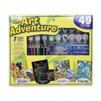 Royal And Langnickel Art Adventure 49pc Colour By Number Pencil and Paint Kit