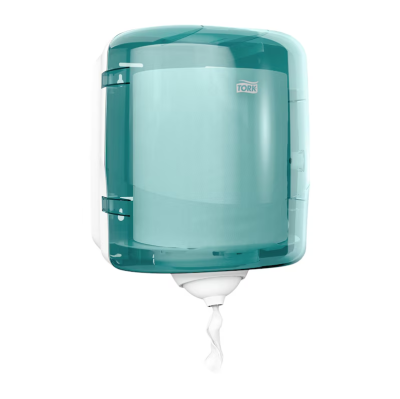 TORK REFLEX CENTREFEED DISPENSER PLASTIC WHITE/TURQUOISE