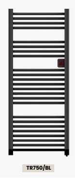 TITAN 750W ELECTRIC WIFI TOWEL RAIL, BLACK | TR750/BL