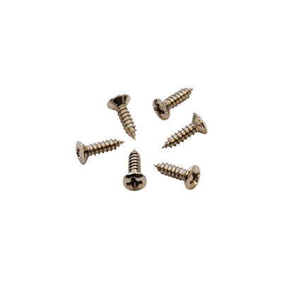 Scratchplate screws, 100 nickel plated