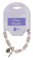 Glass Bracelet/Pink   (63811)