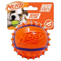 Nerf Dog TPR Spike Ball 3.5in Orange/Blue 1x2