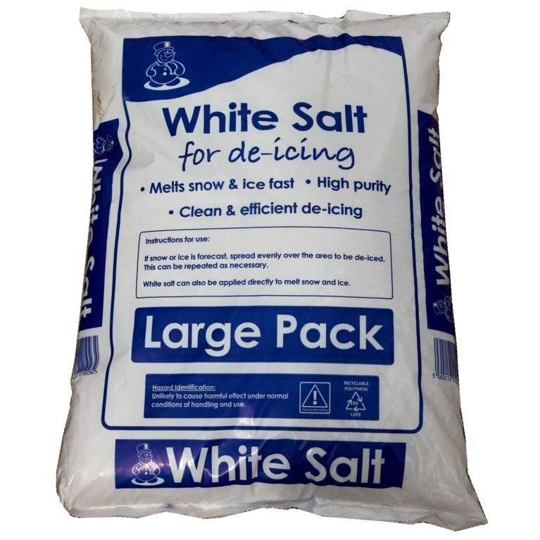 Pavement De-Icing Salt White Large Pack 23-25kg